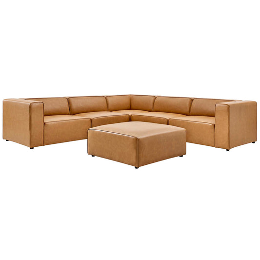 Mingle 6-Piece Vegan Leather Furniture Set by Modway