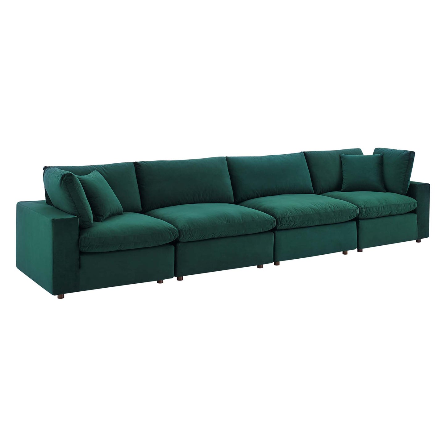 Commix Down Filled Overstuffed Performance Velvet 4-Seater Sofa by Modway