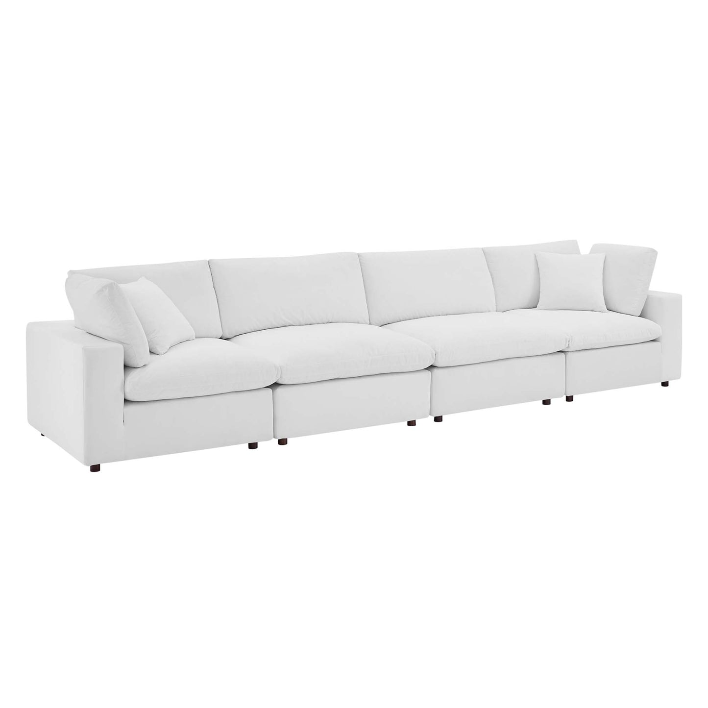 Commix Down Filled Overstuffed Performance Velvet 4-Seater Sofa by Modway