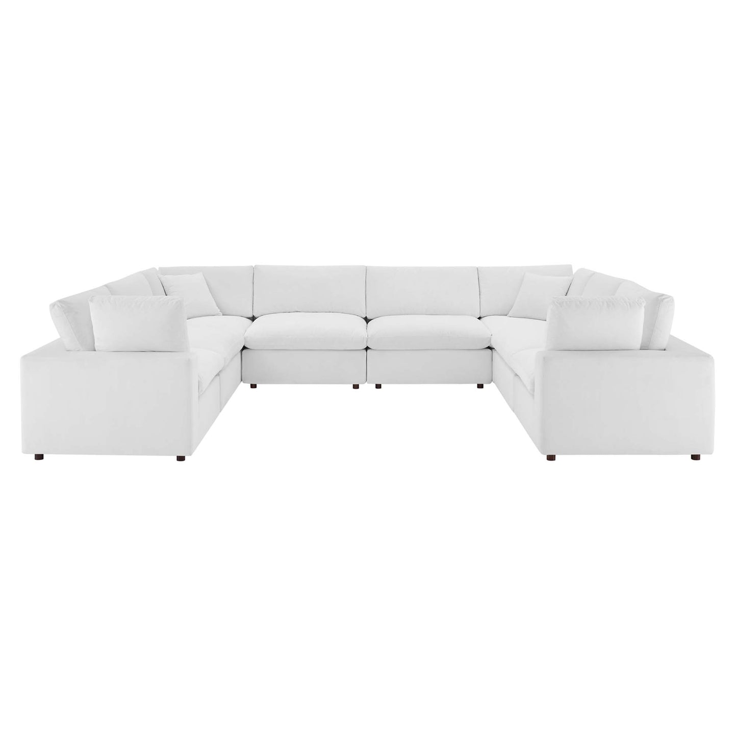 Commix 8-Piece Down Filled Overstuffed Performance Velvet Sectional Sofa by Modway