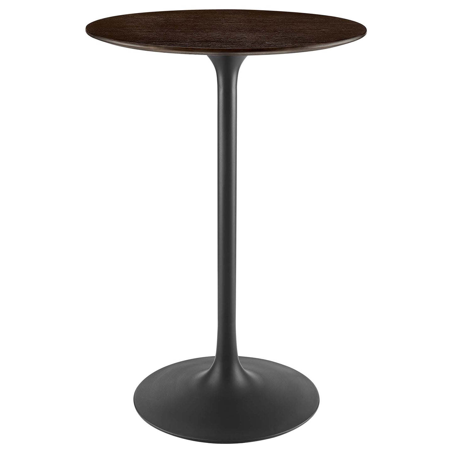 Lippa 28" Round Wood Grain Bar Table by Modway