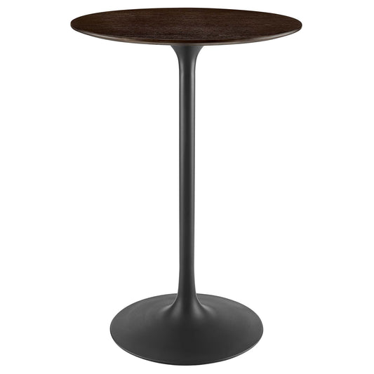 Lippa 28" Round Wood Grain Bar Table by Modway