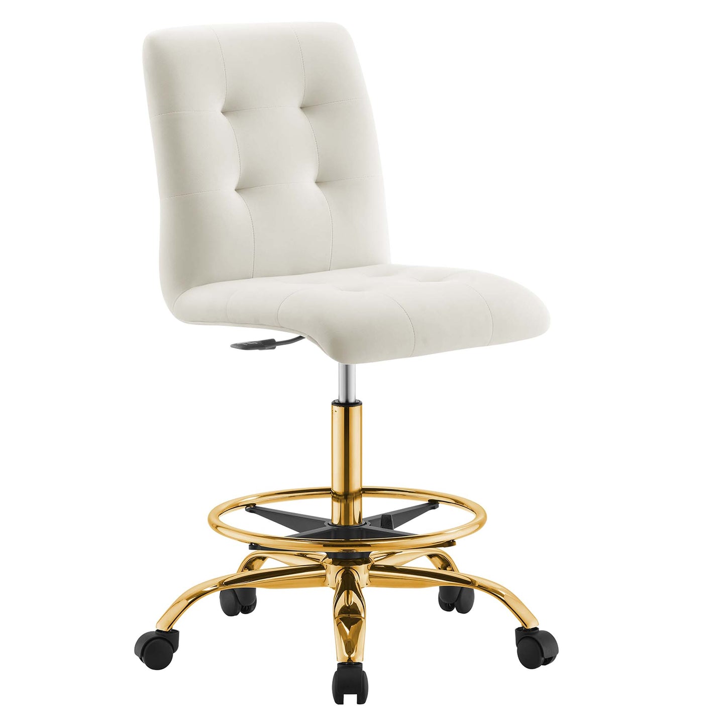 Prim Armless Performance Velvet Drafting Chair by Modway