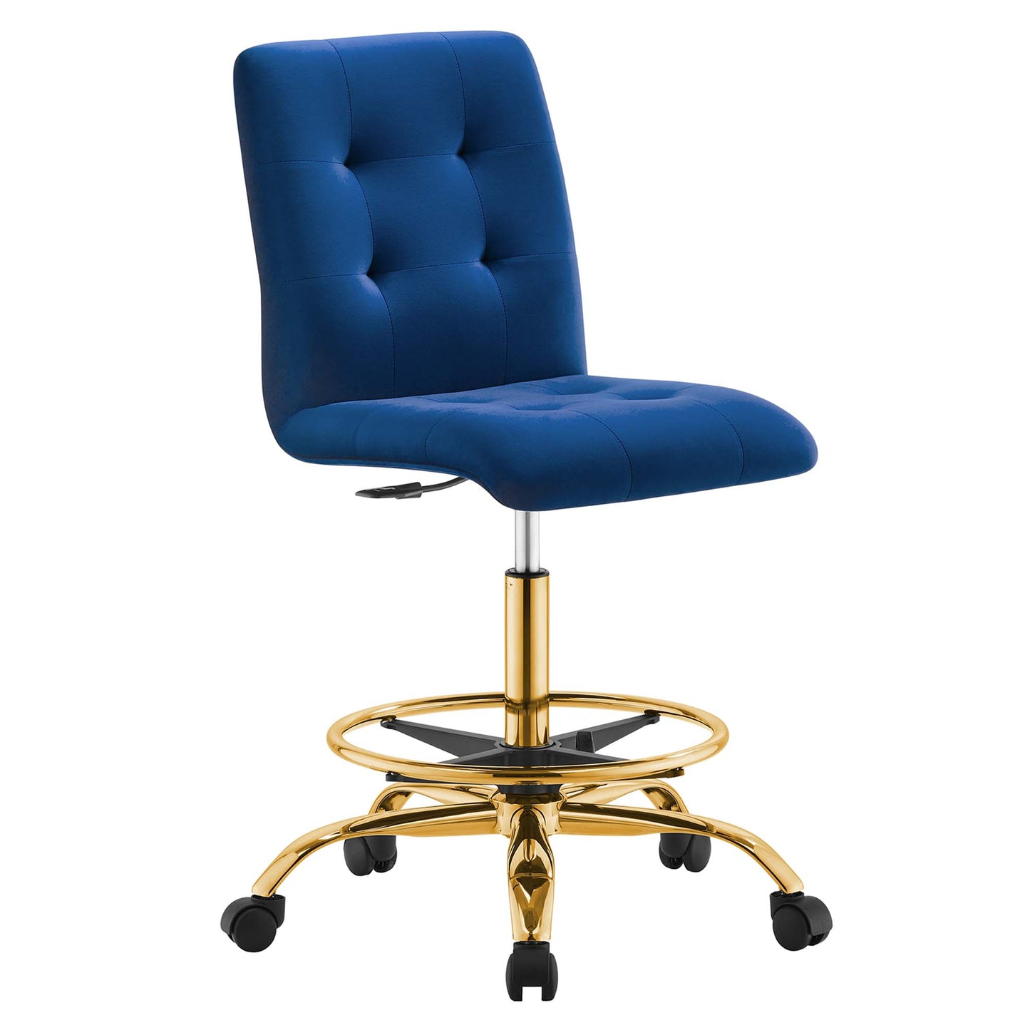 Prim Armless Performance Velvet Drafting Chair by Modway