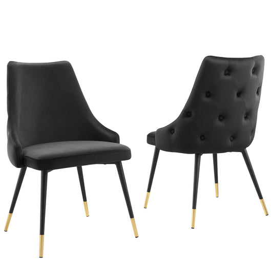 Adorn Performance Velvet Dining Side Chair Set of 2 by Modway