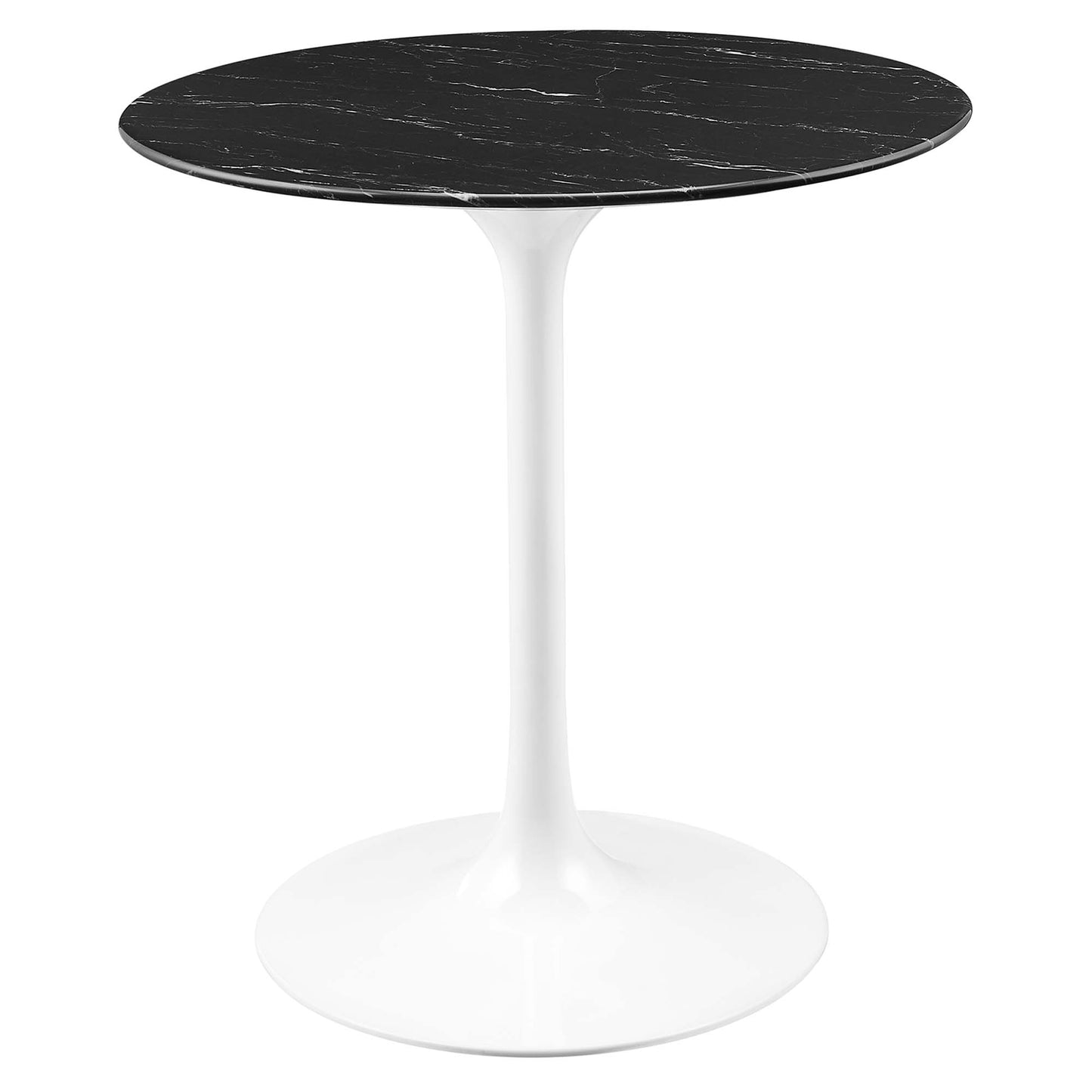 Lippa 28" Round Artificial Marble Dining Table by Modway