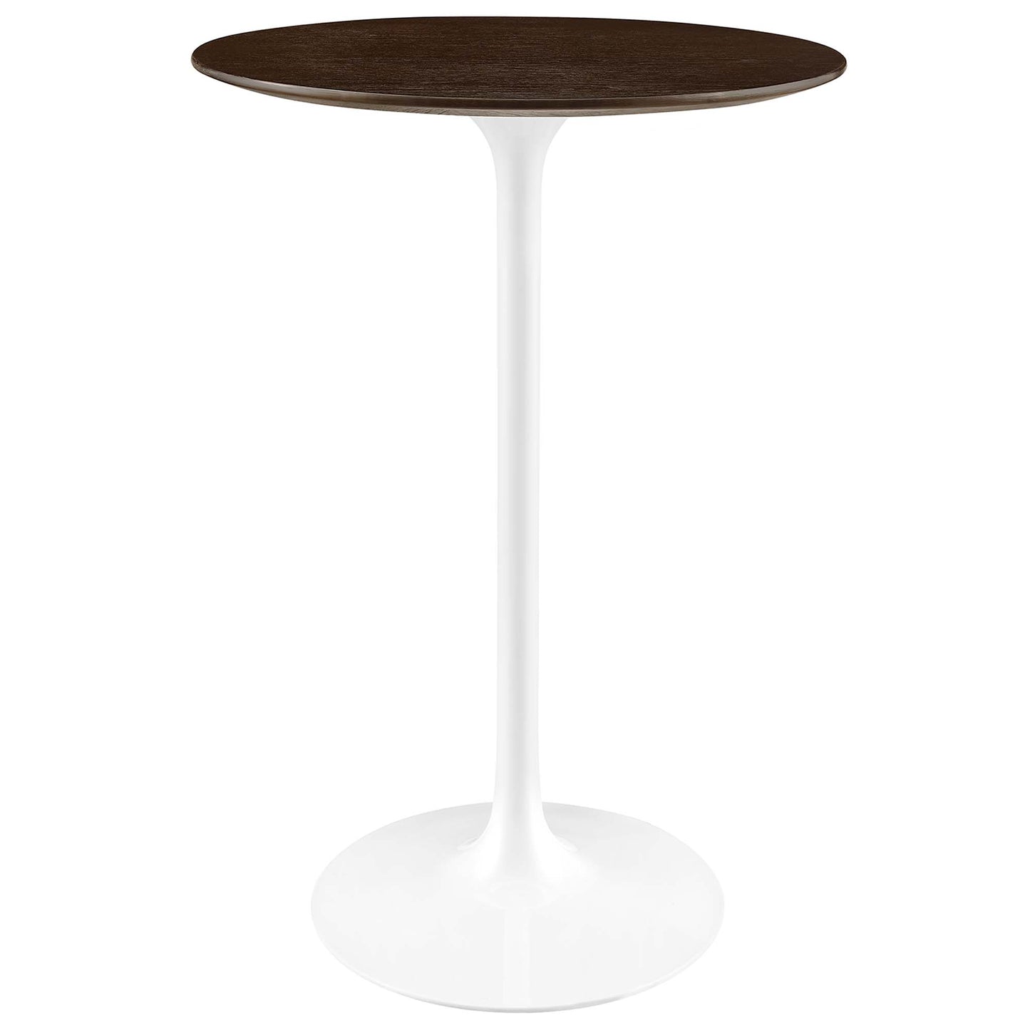 Lippa 28" Round Wood Grain Bar Table by Modway