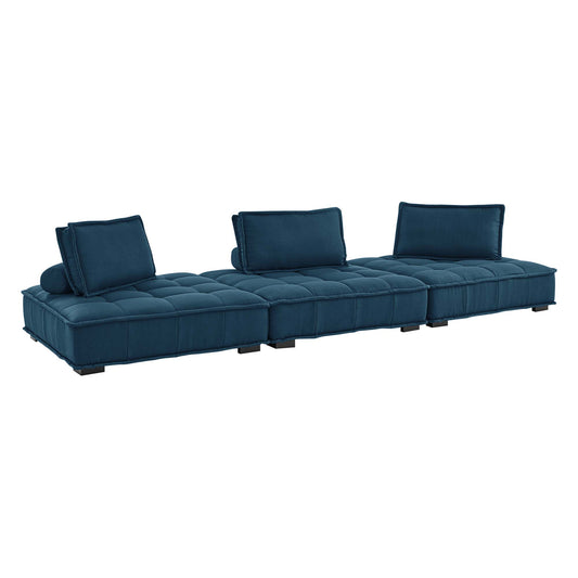 Saunter 3-Piece Tufted Fabric Fabric Sofa by Modway