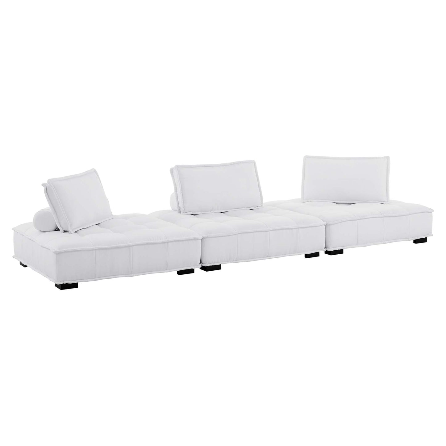 Saunter 3-Piece Tufted Fabric Fabric Sofa by Modway