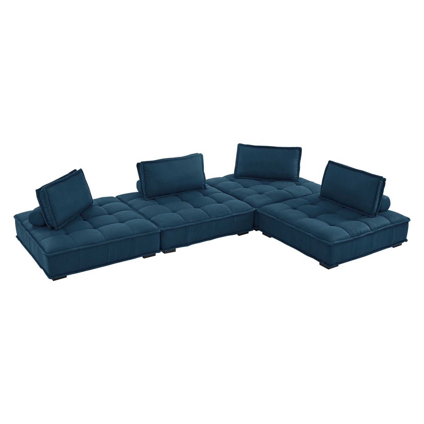 Saunter 4-Piece Tufted Fabric Fabric Sectional Sofa by Modway