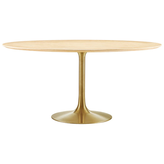 Lippa 60" Round Wood Grain Dining Table by Modway