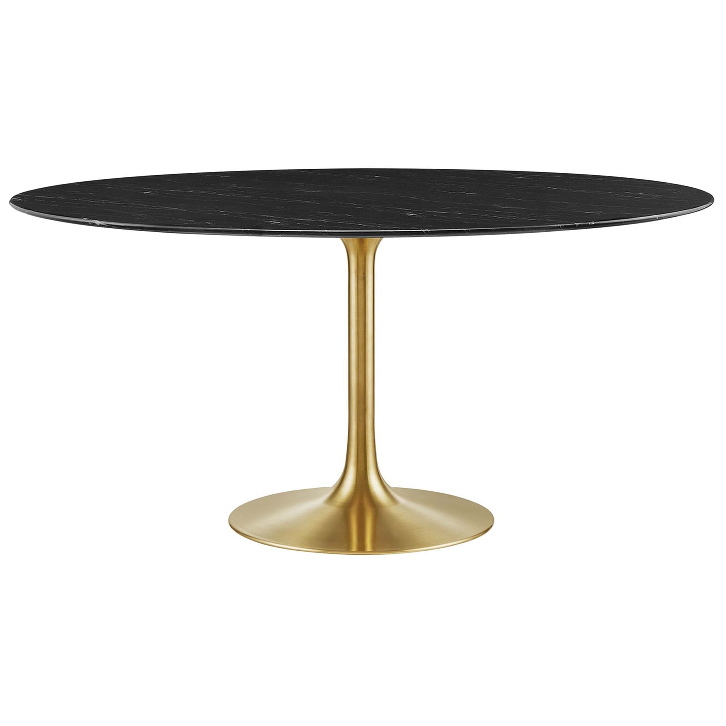 Lippa 60" Round Artificial Marble Dining Table by Modway