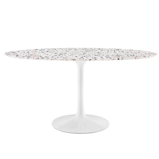 Lippa 60" Oval Terrazzo Dining Table by Modway