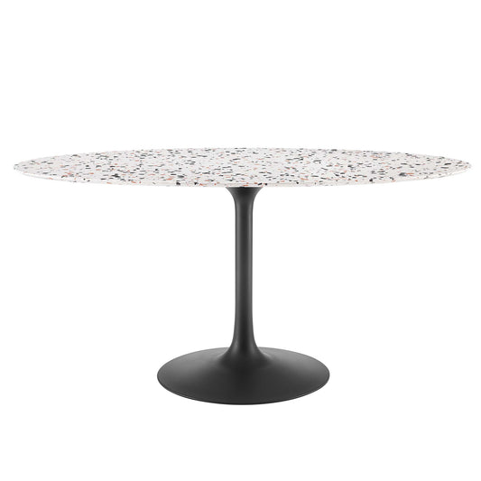 Lippa 60" Oval Terrazzo Dining Table by Modway