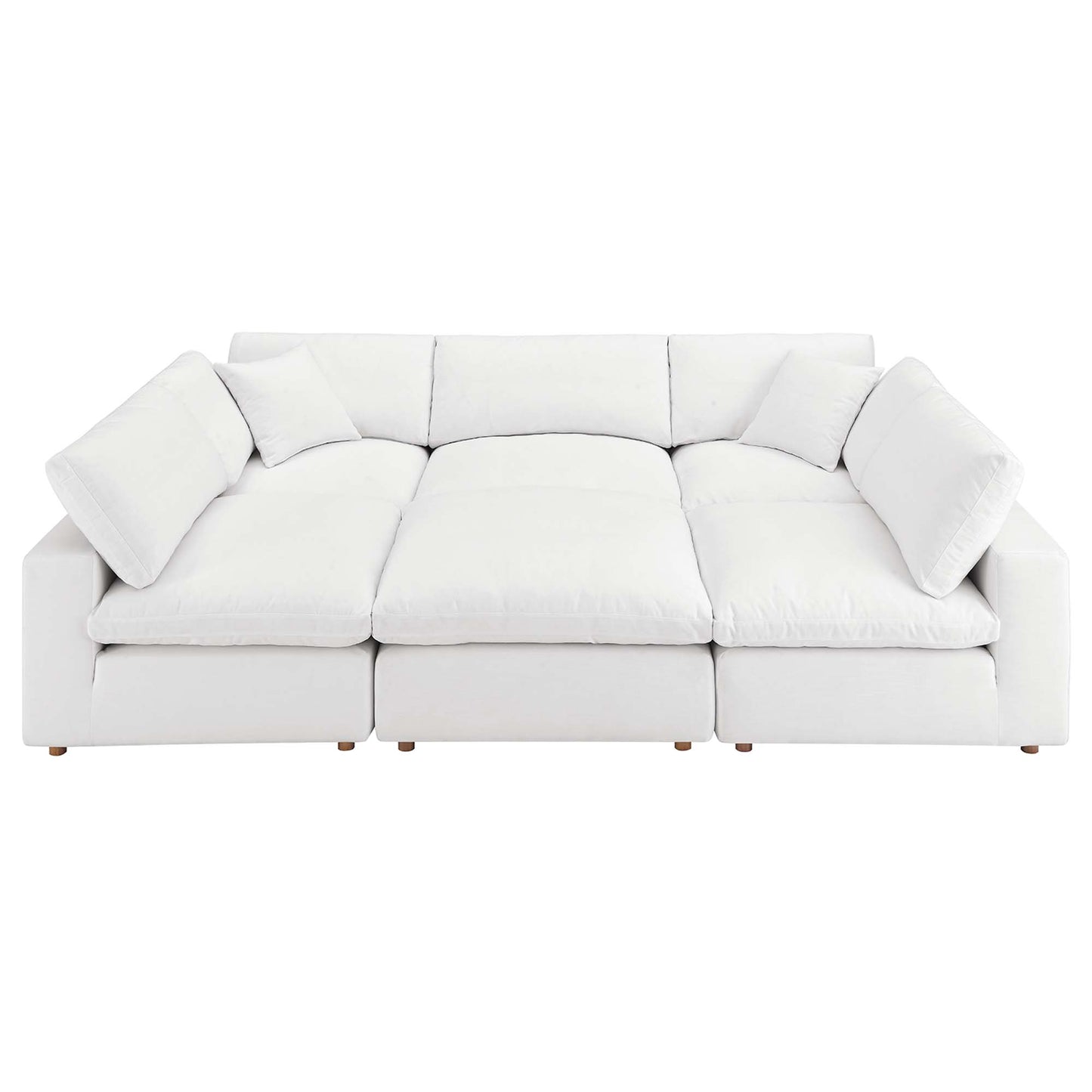 Commix 6-Piece Down Filled Overstuffed Sectional Sofa by Modway