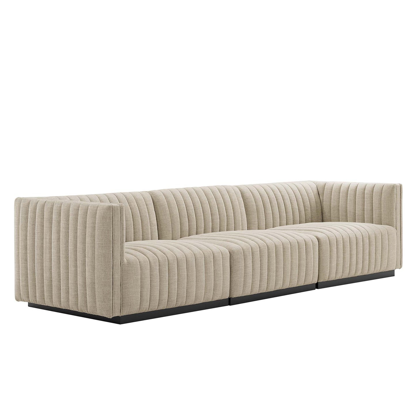 Conjure Channel Tufted Upholstered Fabric Sofa by Modway