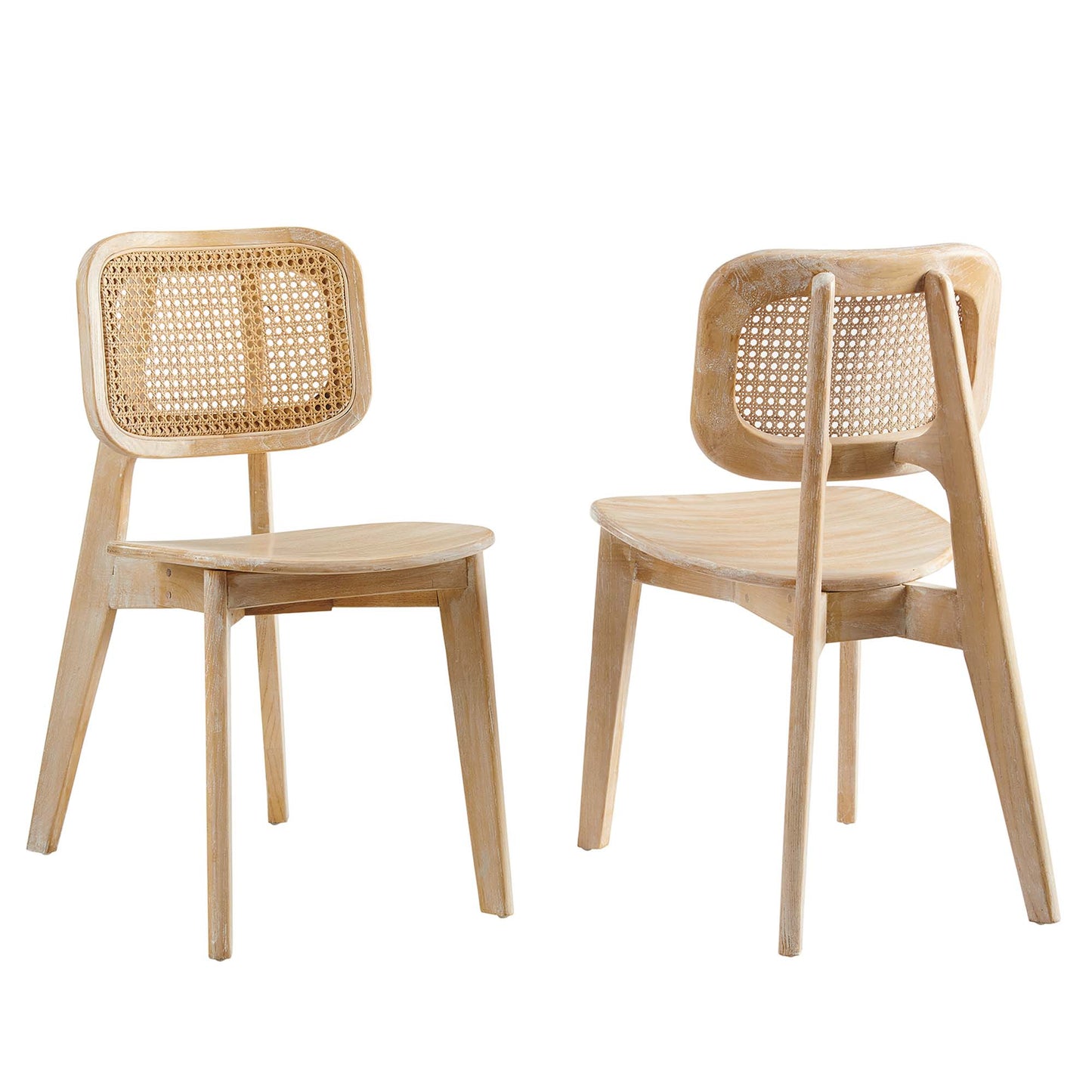 Habitat Wood Dining Side Chair Set of 2 by Modway