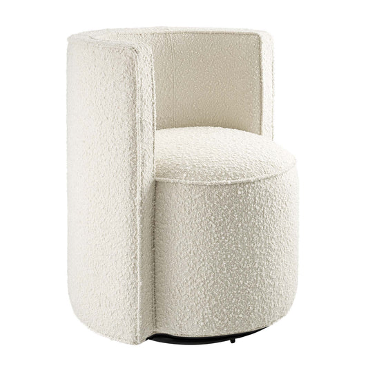 Della Boucle Fabric Swivel Chair by Modway