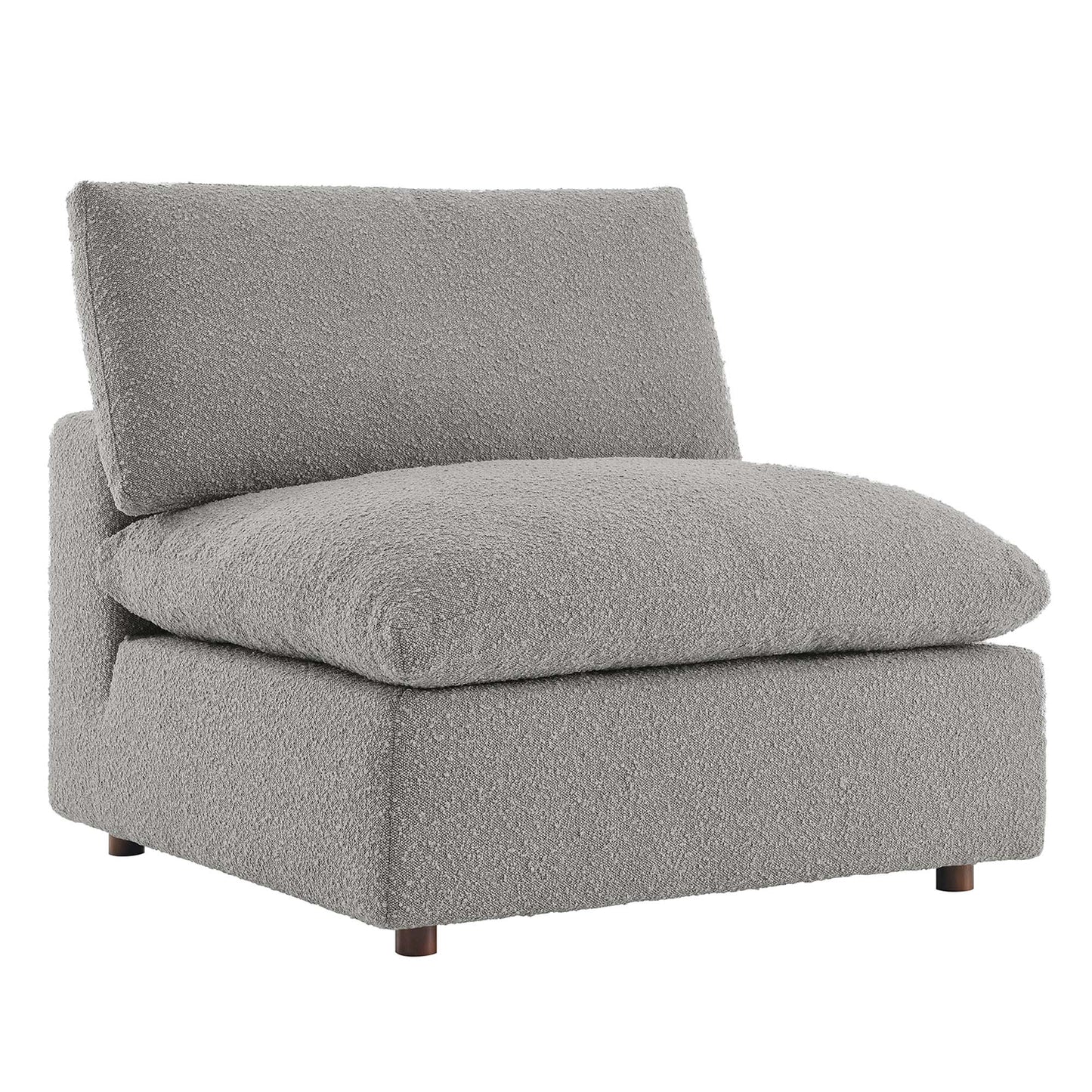 Commix Down Filled Overstuffed Boucle Fabric Armless Chair by Modway