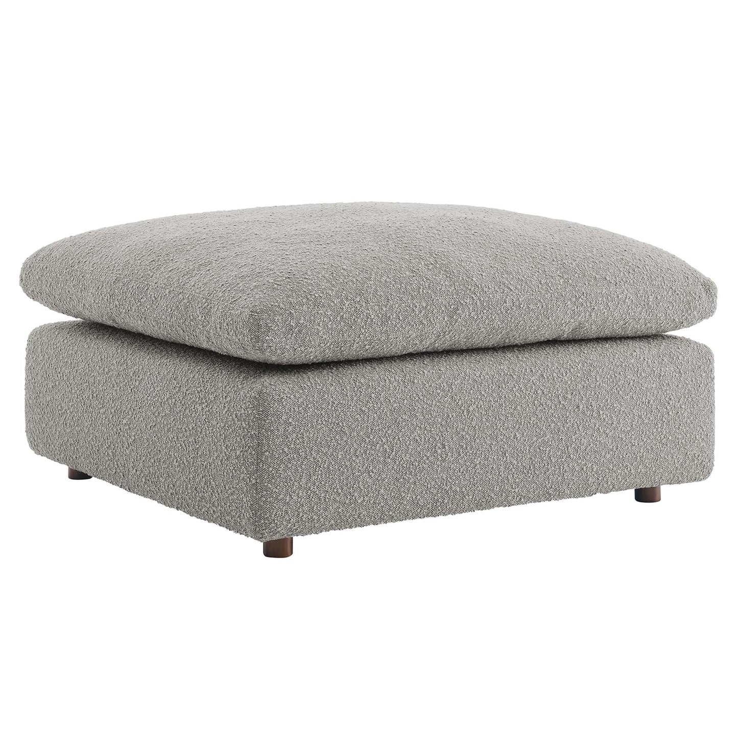 Commix Down Filled Overstuffed Boucle Fabric Ottoman by Modway