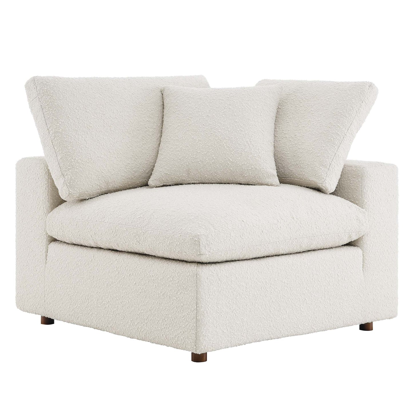 Commix Down Filled Overstuffed Boucle Fabric Corner Chair by Modway