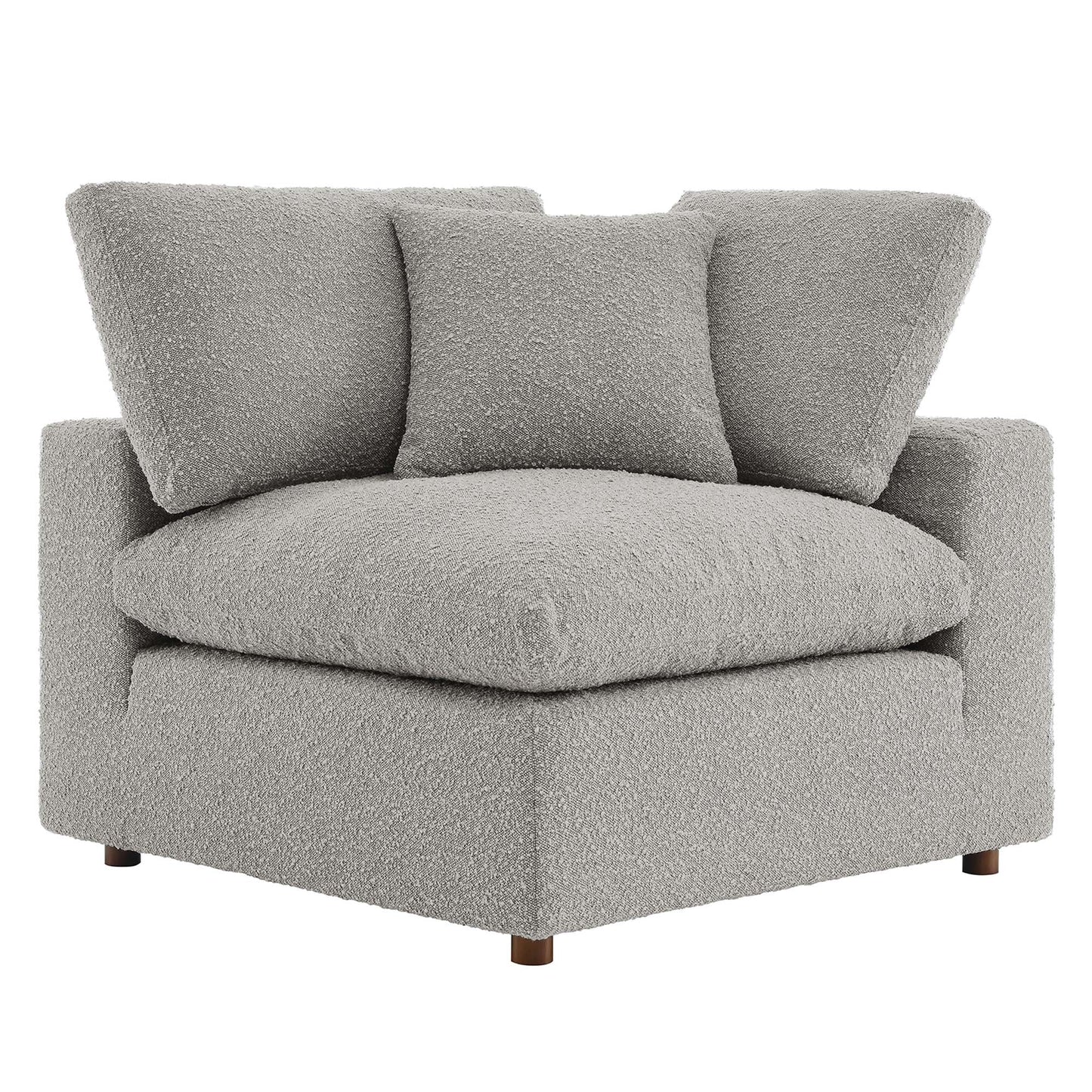 Commix Down Filled Overstuffed Boucle Fabric Corner Chair by Modway