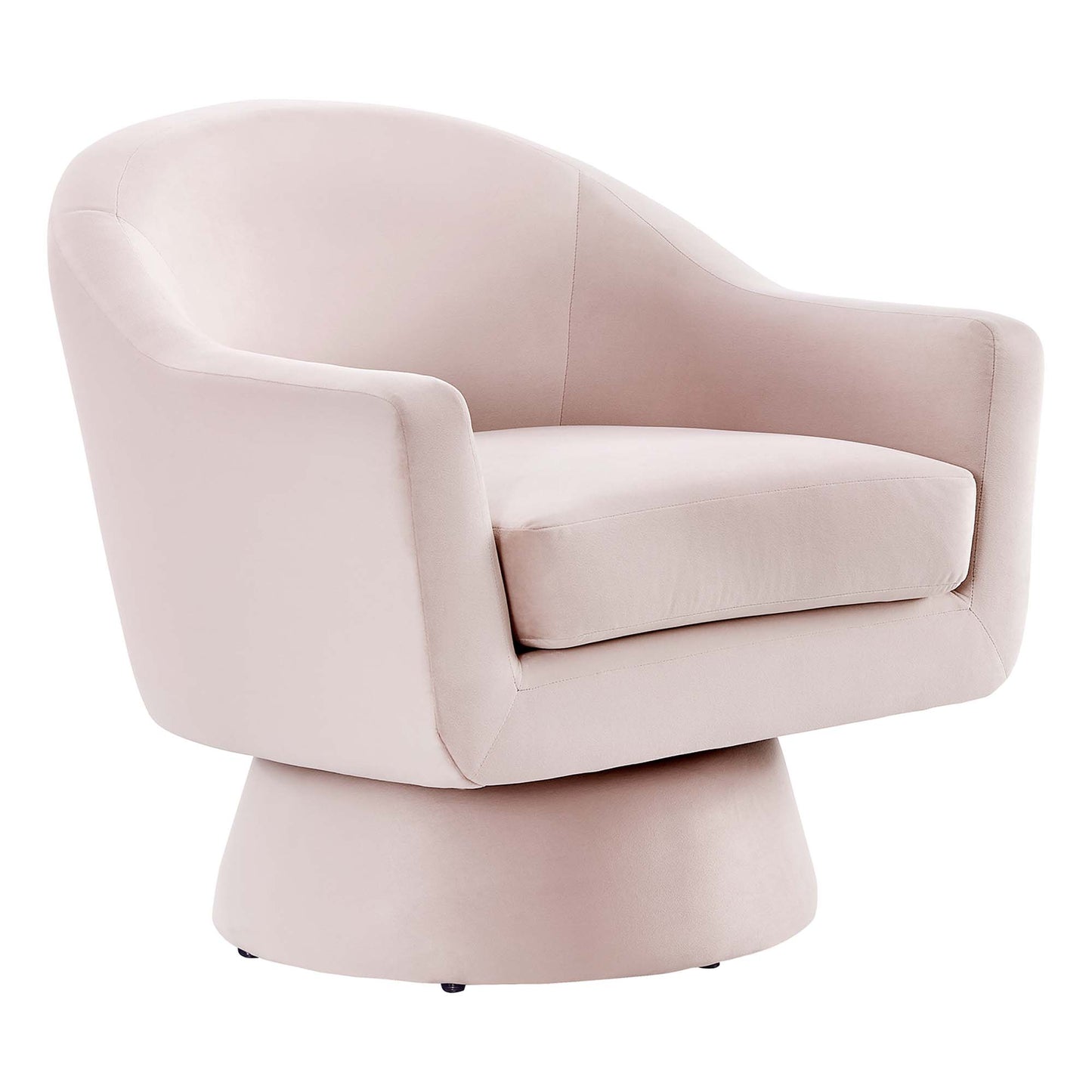 Astral Performance Velvet Fabric and Wood Swivel Chair by Modway