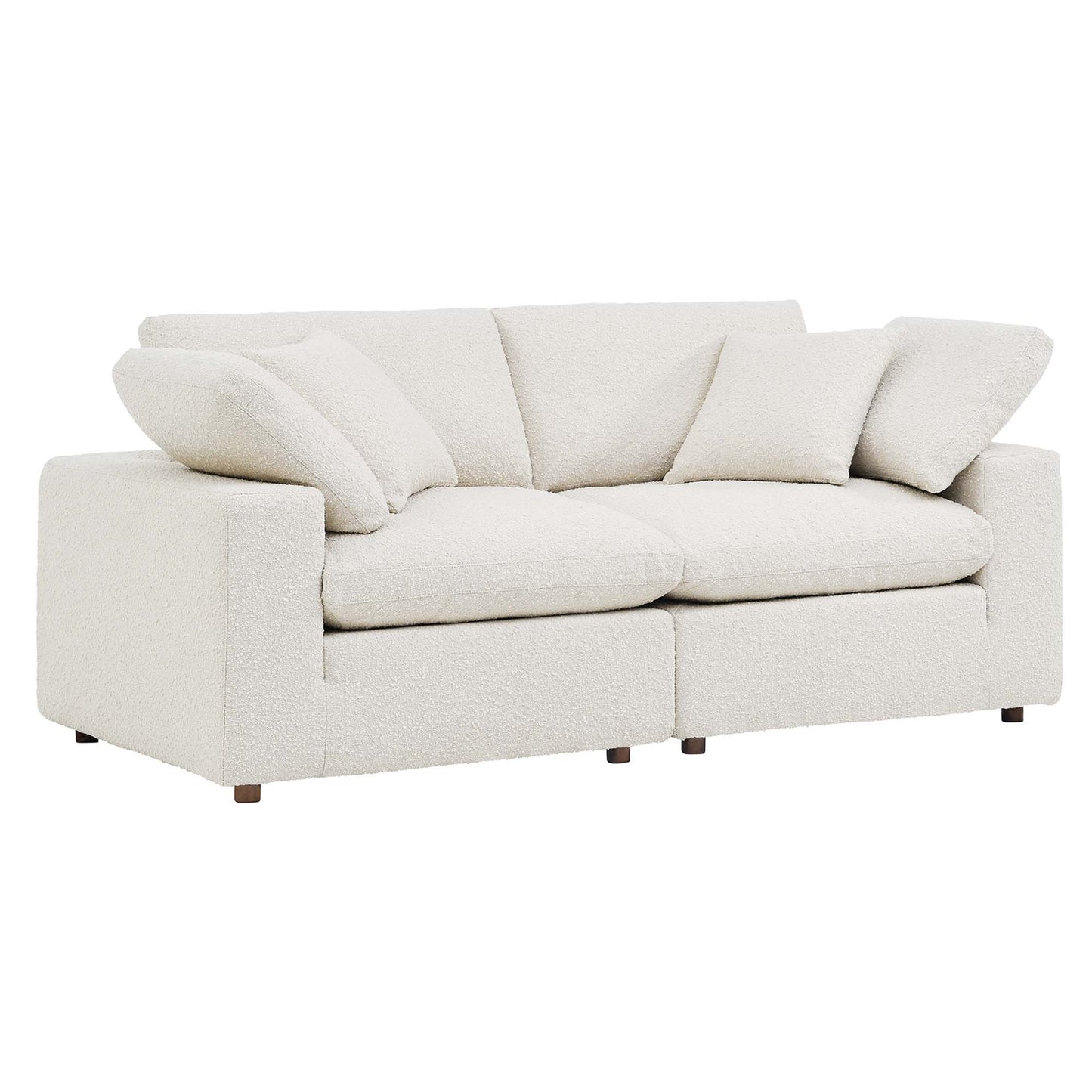 Commix Down Filled Overstuffed Boucle Fabric Loveseat by Modway