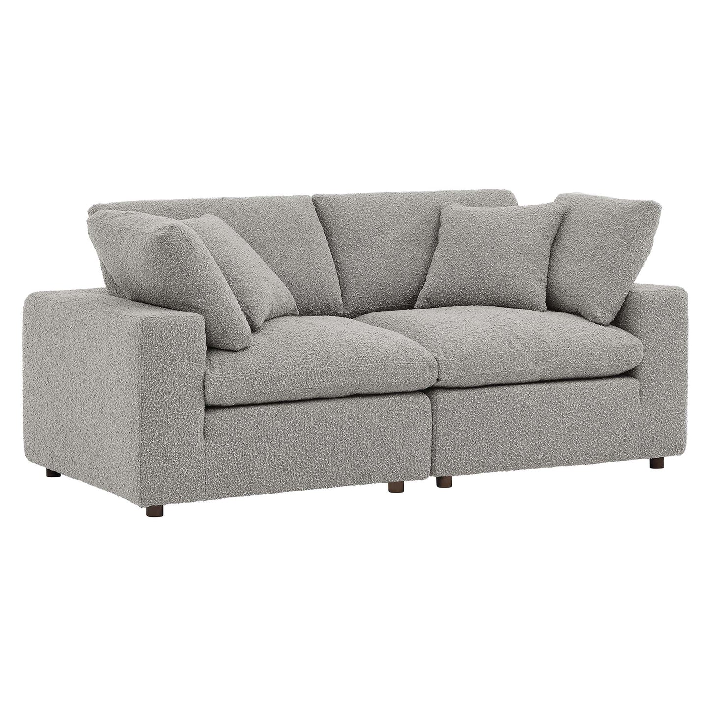 Commix Down Filled Overstuffed Boucle Fabric Loveseat by Modway