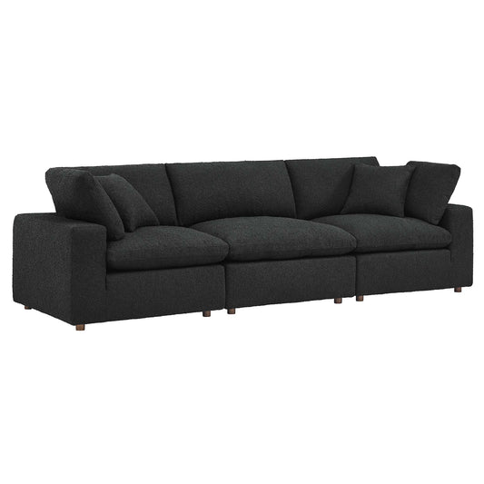 Commix Down Filled Overstuffed Boucle Fabric 3-Seater Sofa by Modway