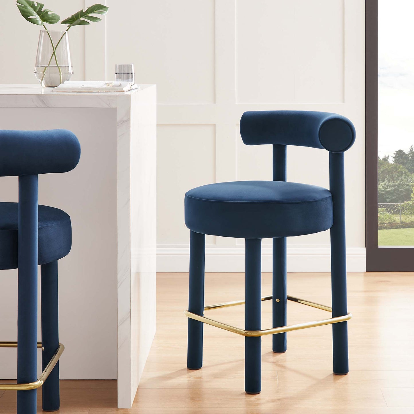 Toulouse Performance Velvet Counter Stool by Modway