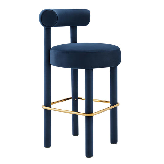 Toulouse Performance Velvet Bar Stool by Modway