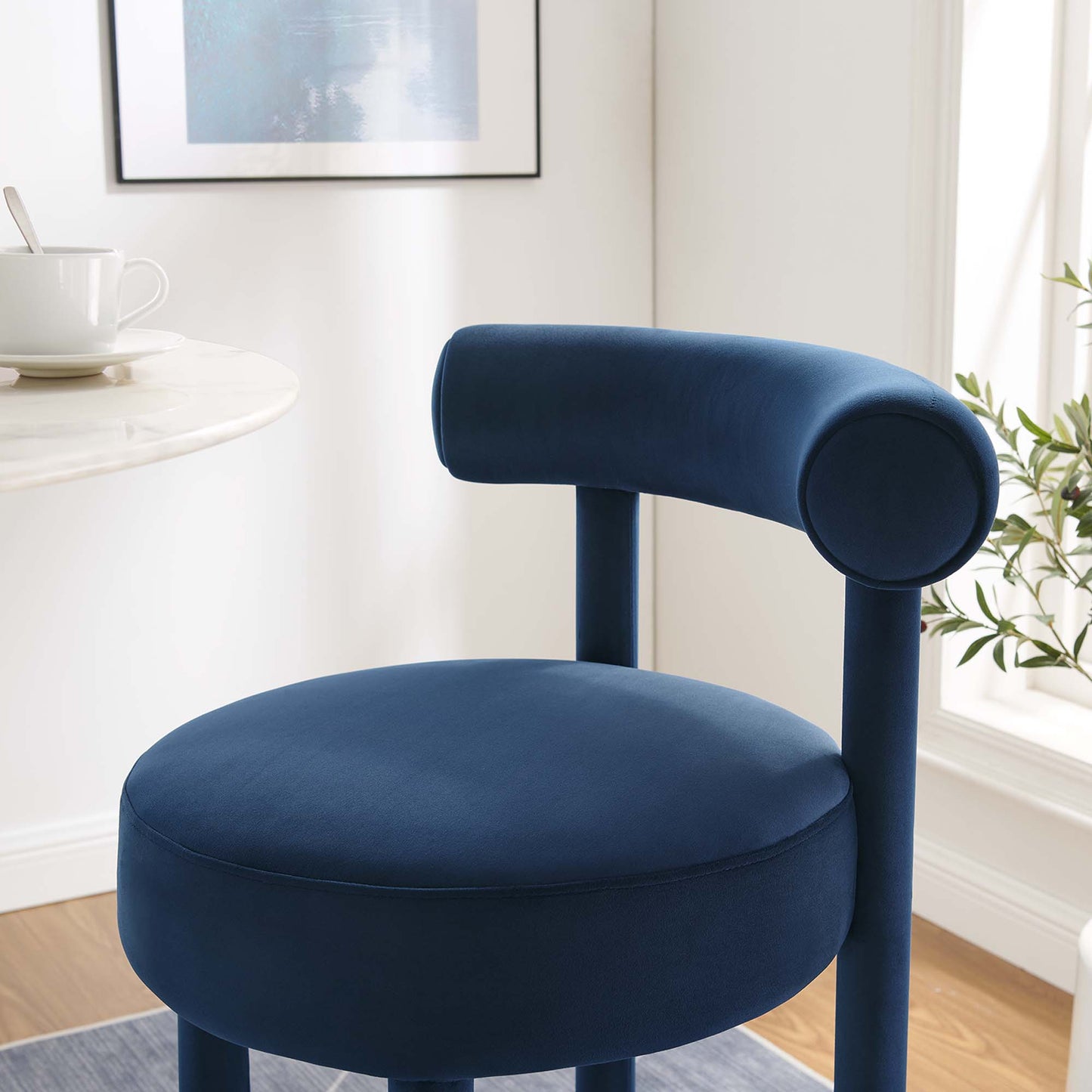 Toulouse Performance Velvet Bar Stool by Modway