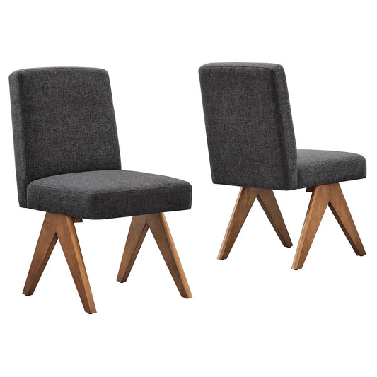 Lyra Fabric Dining Room Side Chair Set of 2 by Modway