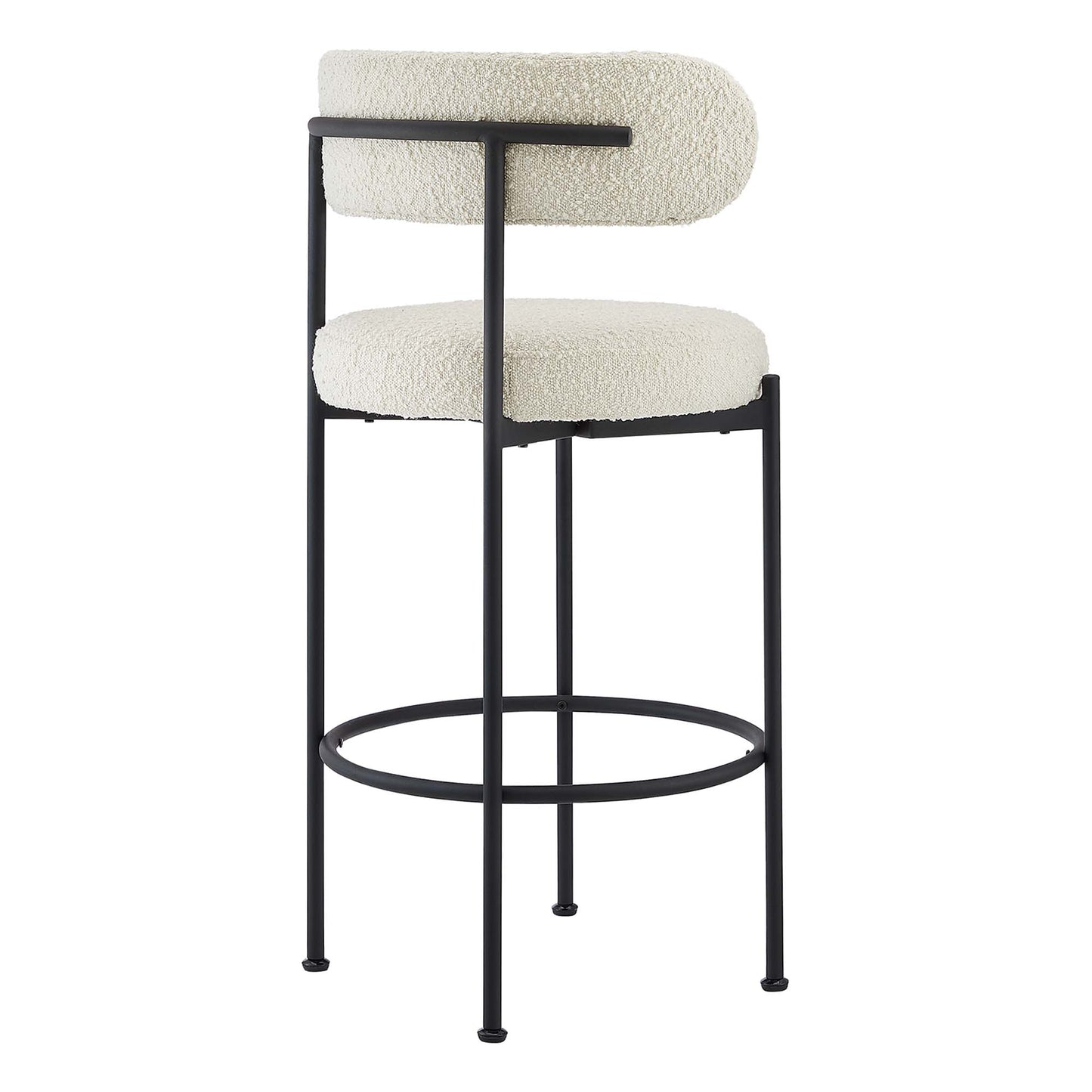 Albie Boucle Fabric Bar Stools Set of 2 by Modway