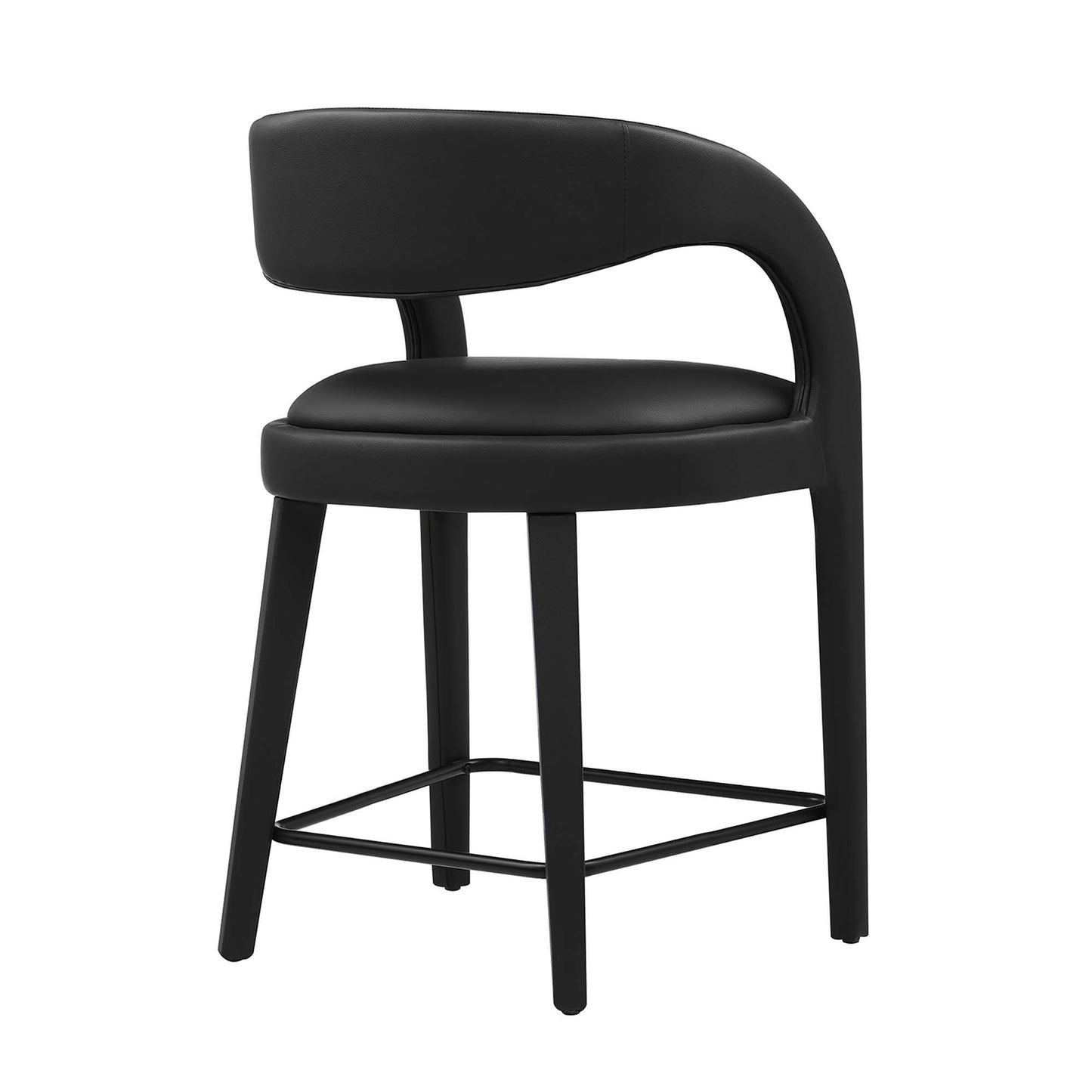 Pinnacle Vegan Leather Counter Stool Set of 2 by Modway