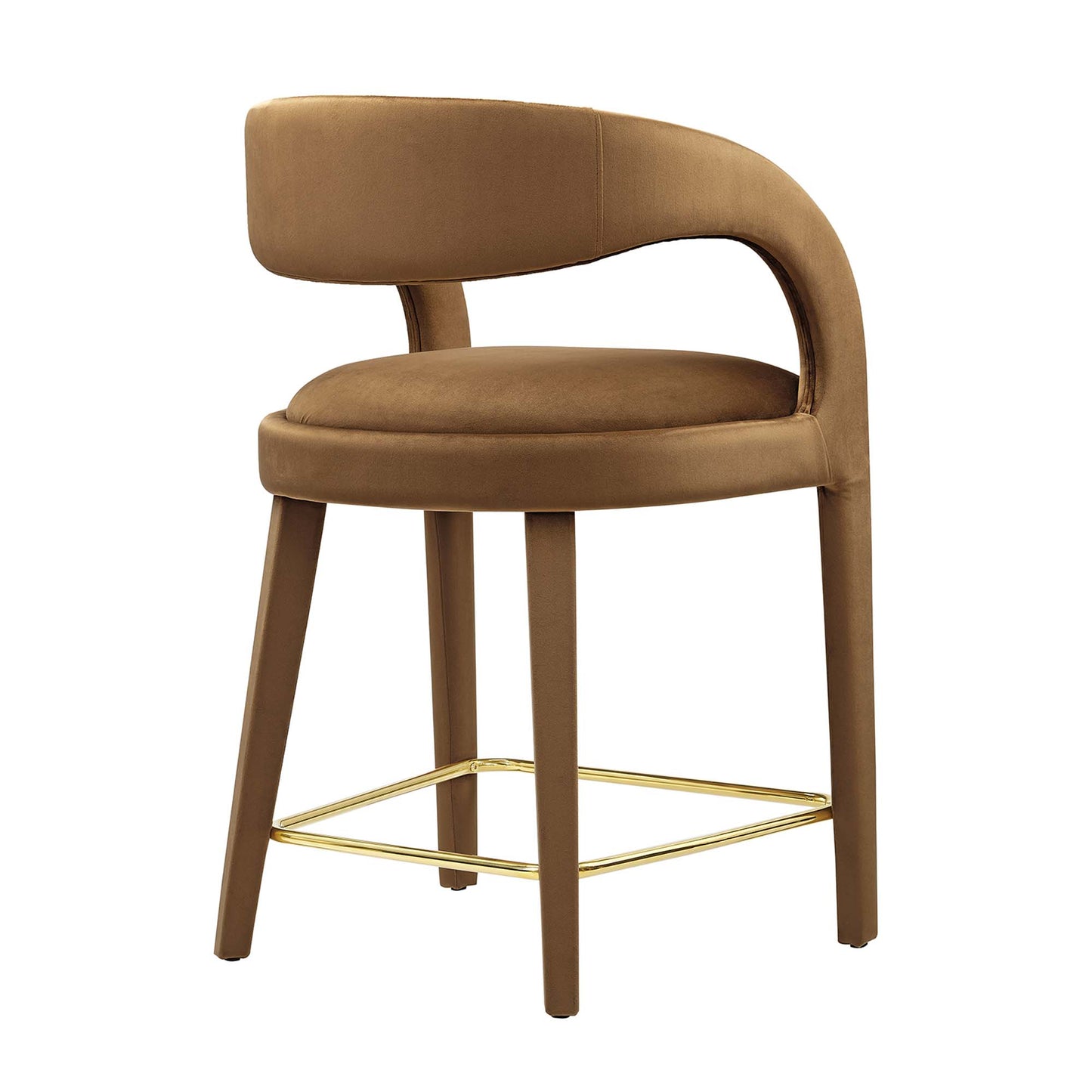 Pinnacle Performance Velvet Counter Stool Set of 2 by Modway