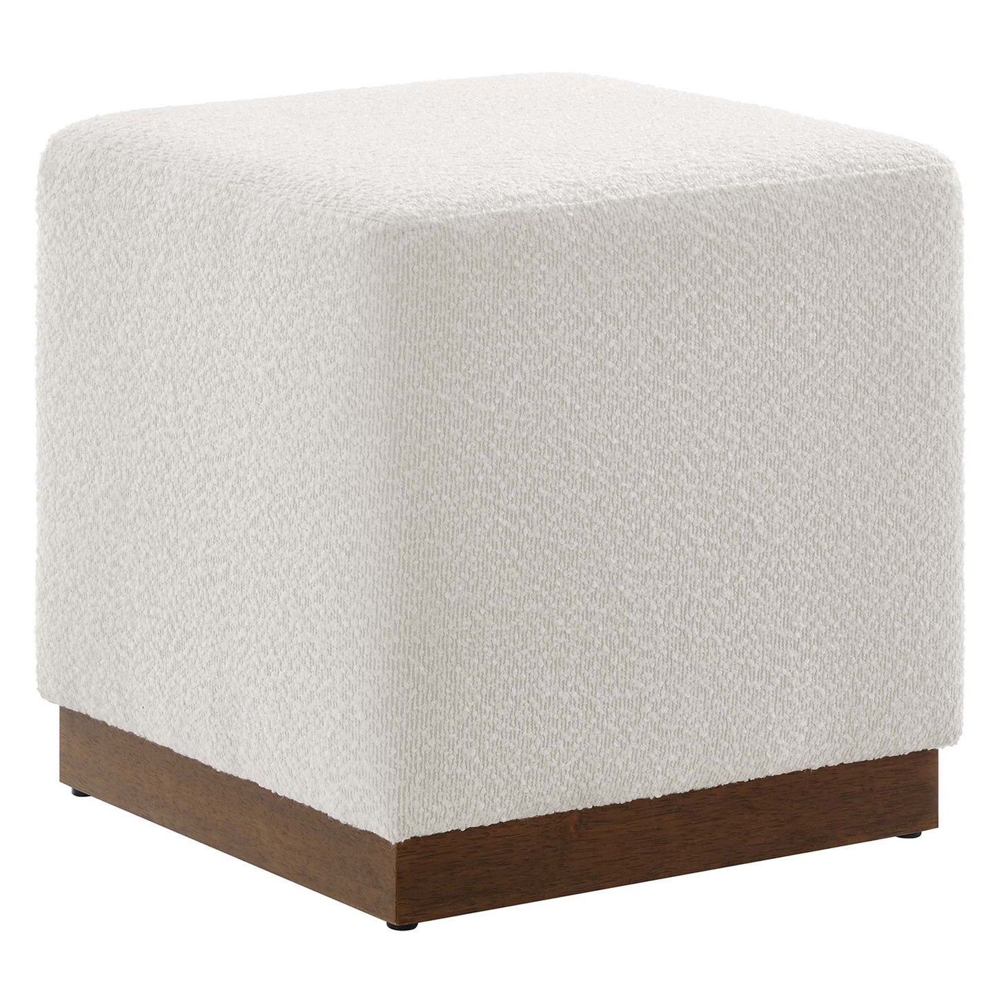 Tilden 17" Square Boucle Upholstered Ottoman by Modway