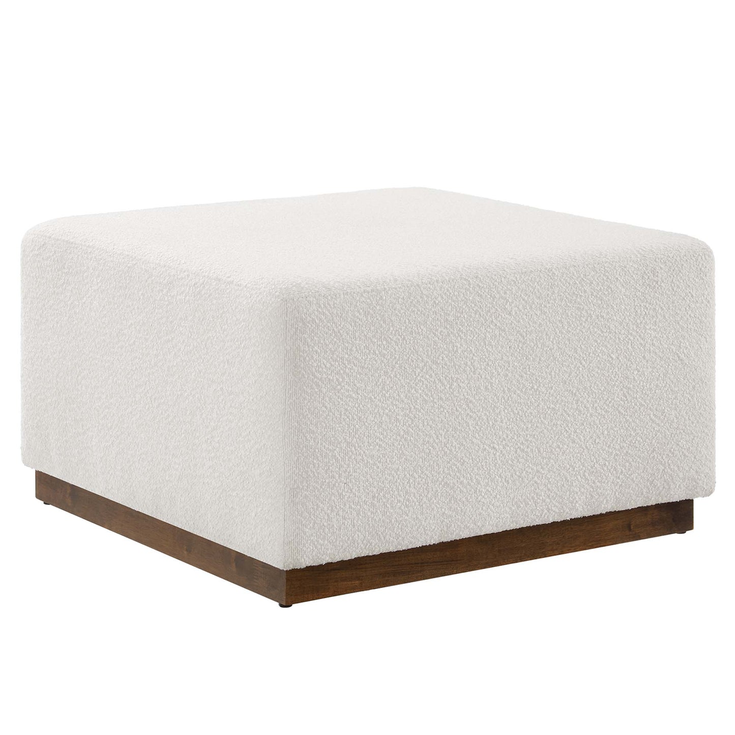 Tilden Large 28" Square Boucle Upholstered Ottoman by Modway