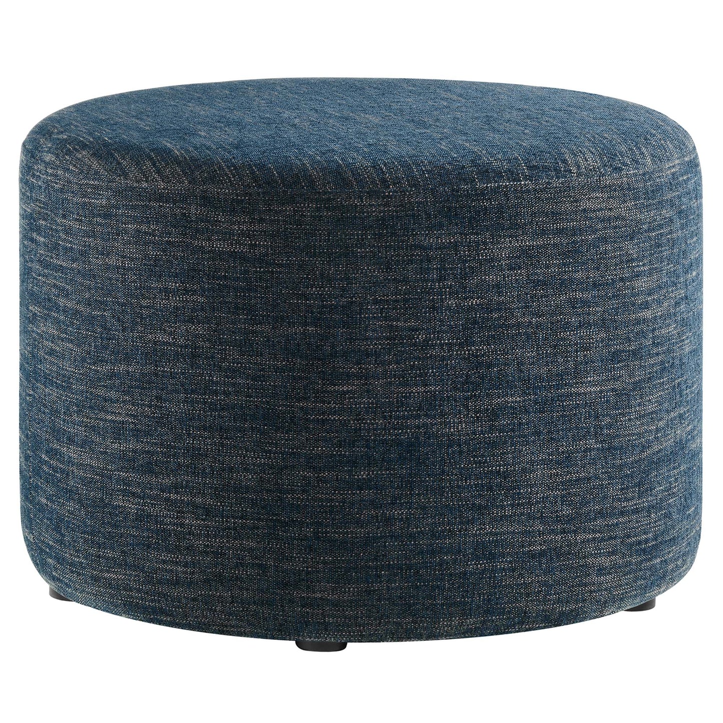 Callum Large 23" Round Woven Heathered Fabric Upholstered Ottoman by Modway