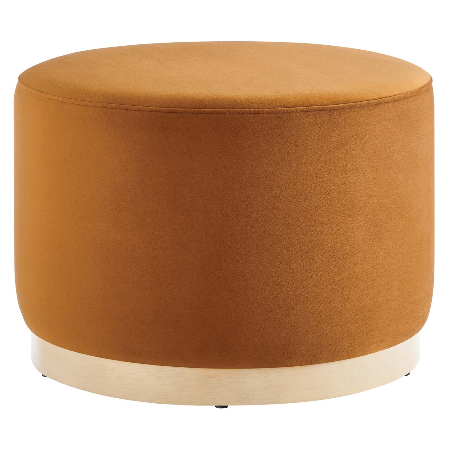 Tilden Large 23" Round Performance Velvet Upholstered Ottoman by Modway