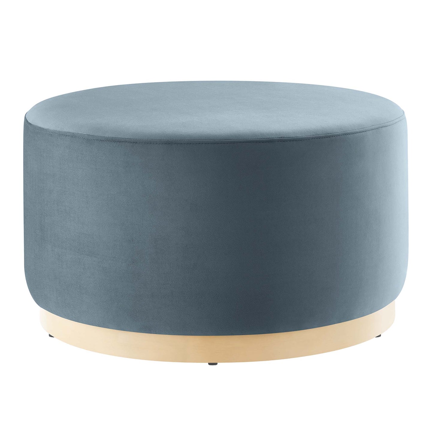 Tilden Large 29" Round Performance Velvet Upholstered Ottoman by Modway