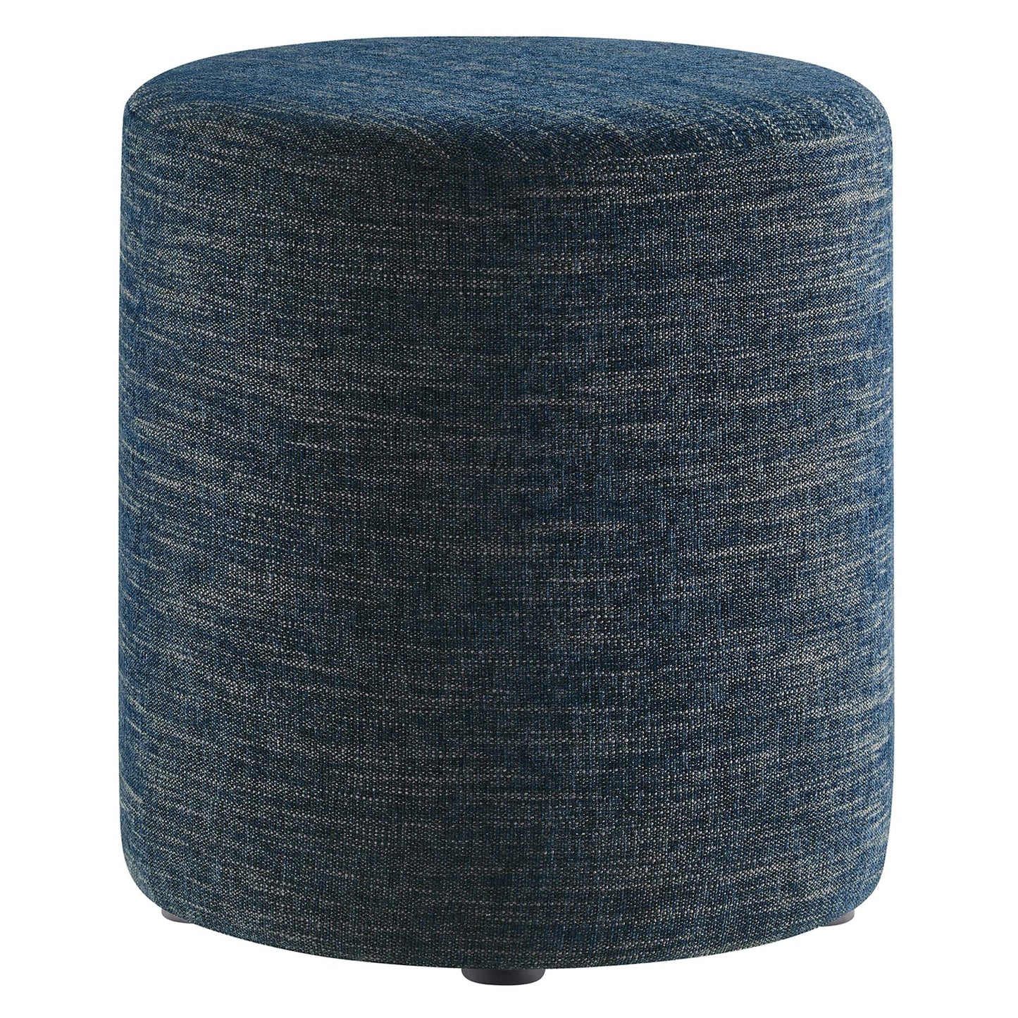 Callum 16" Round Woven Heathered Fabric Upholstered Ottoman by Modway