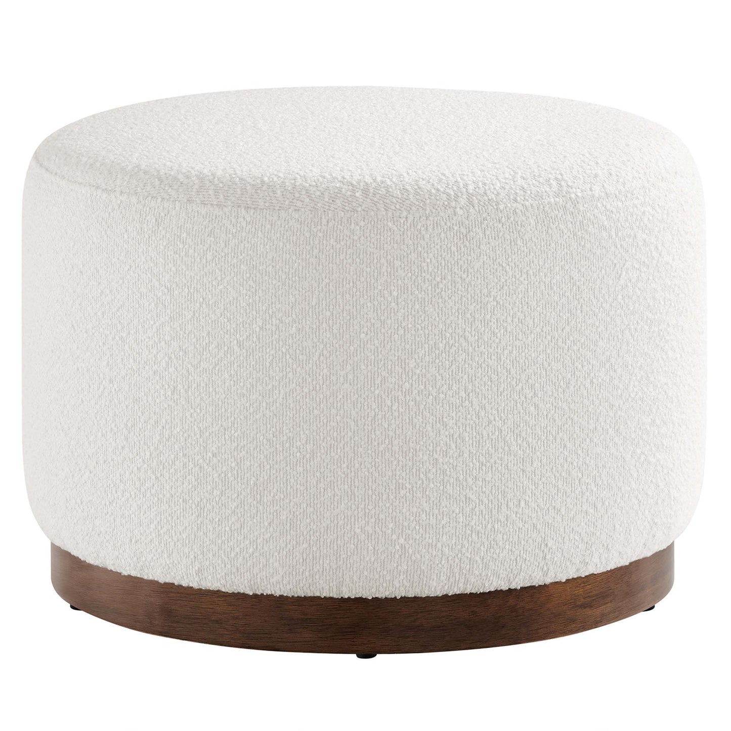 Tilden Large 23" Round Boucle Upholstered Upholstered Ottoman by Modway