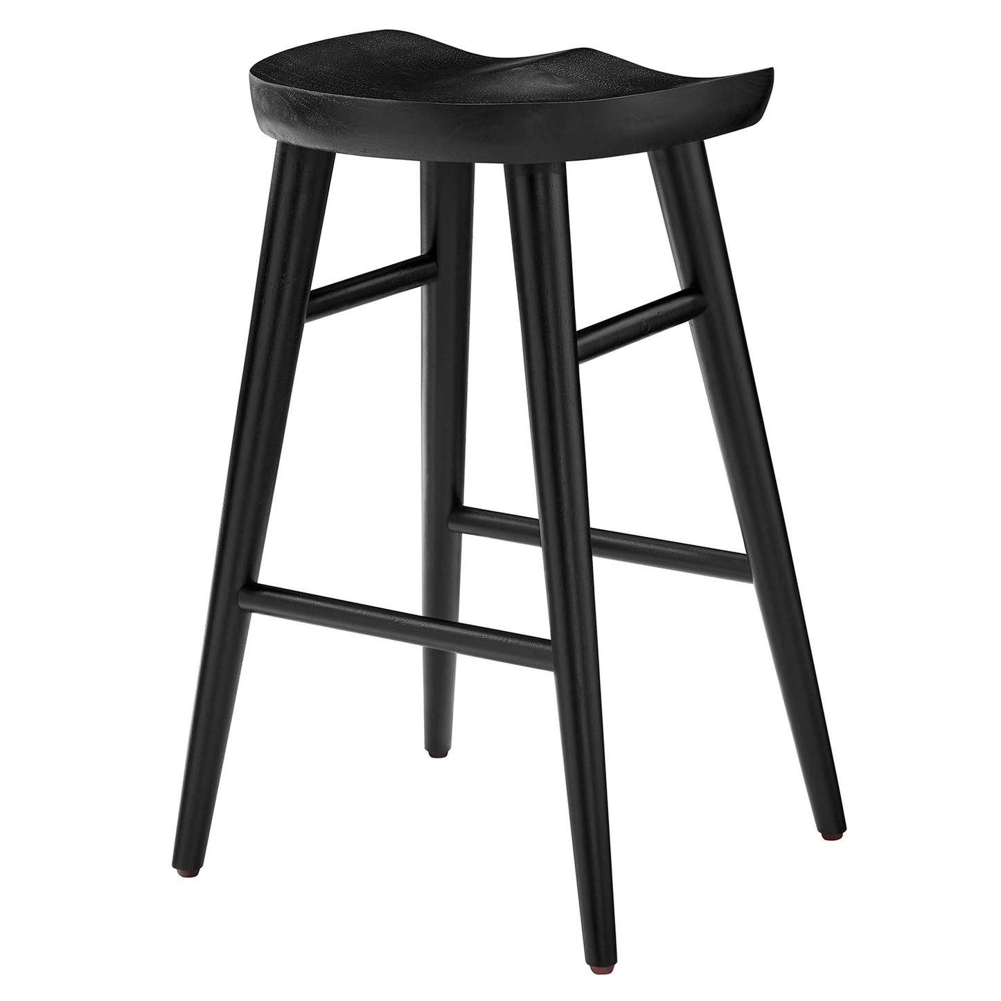 Saville Backless Wood Counter Stools Set of 2 by Modway