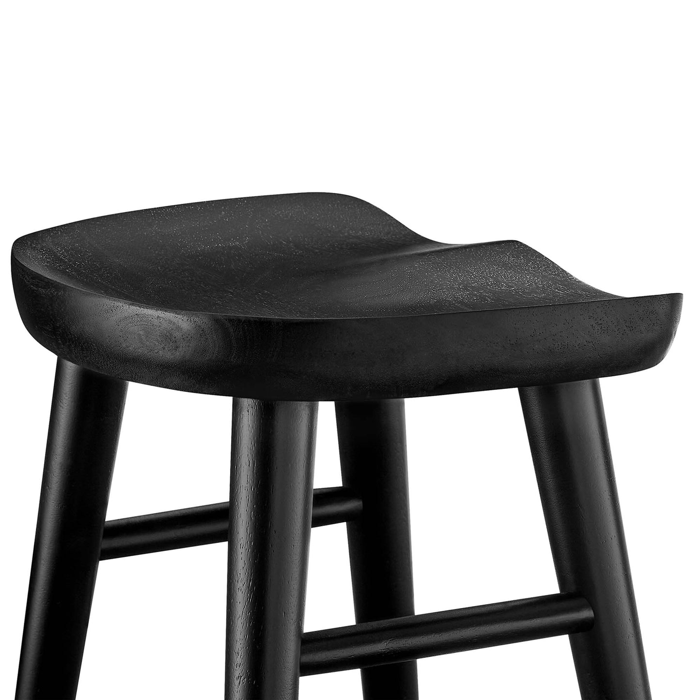 Saville Backless Wood Counter Stools Set of 2 by Modway