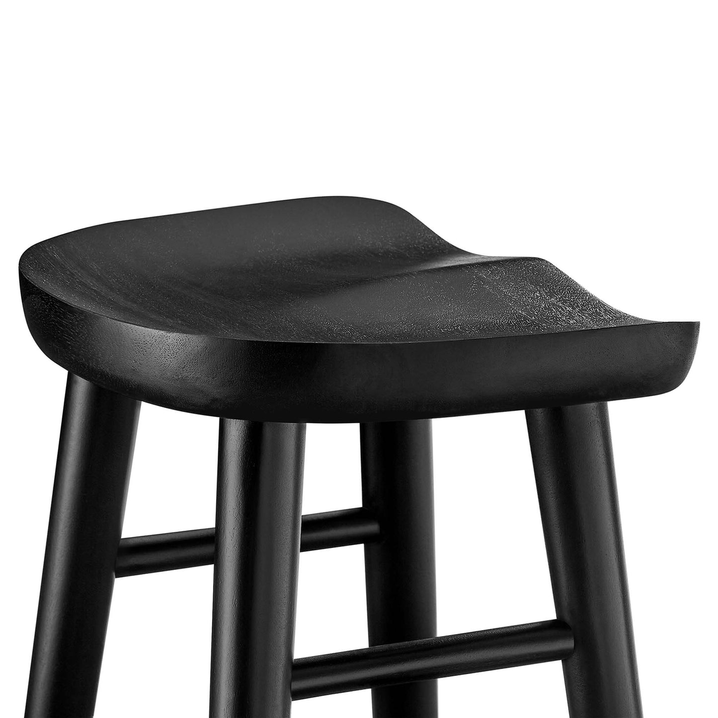 Saville Backless Wood Bar Stools Set of 2 by Modway