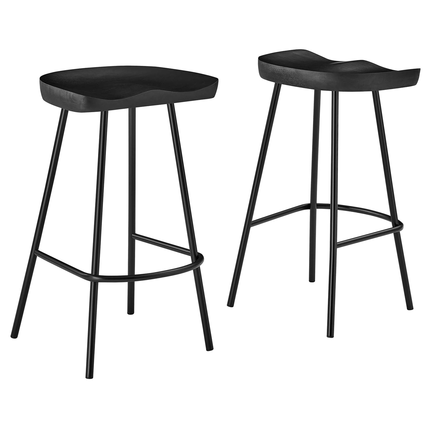 Concord Backless Wood Counter Stools Set of 2 by Modway