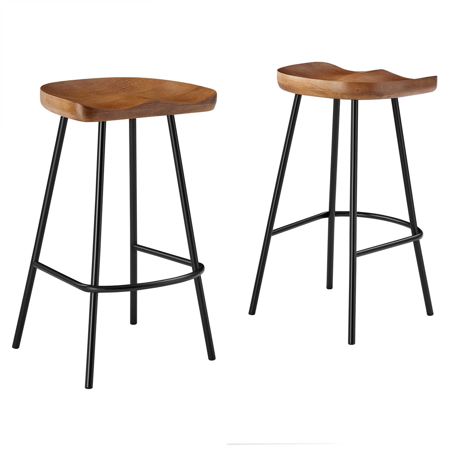 Concord Backless Wood Counter Stools Set of 2 by Modway