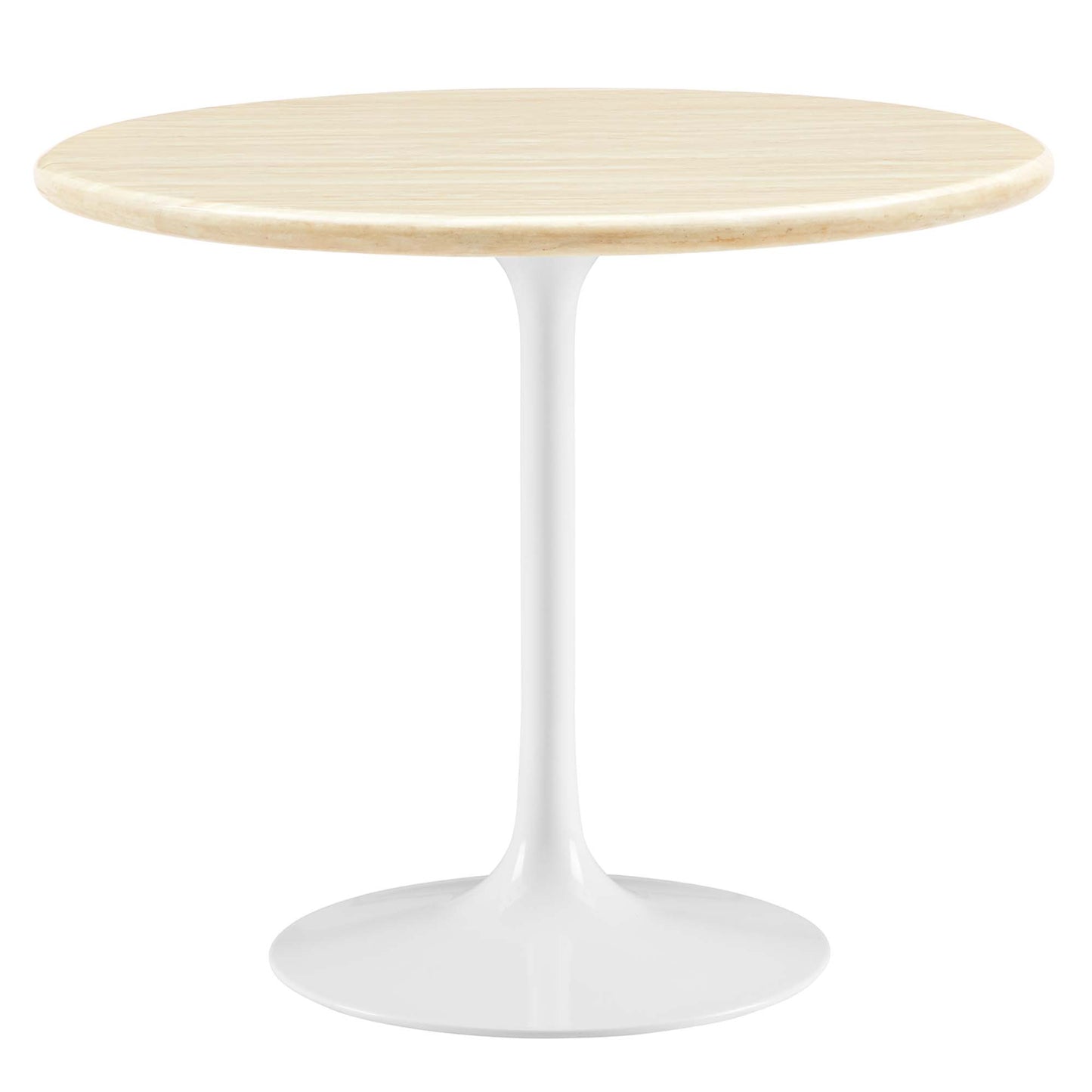 Lippa 36" Round Artificial Travertine Dining Table by Modway